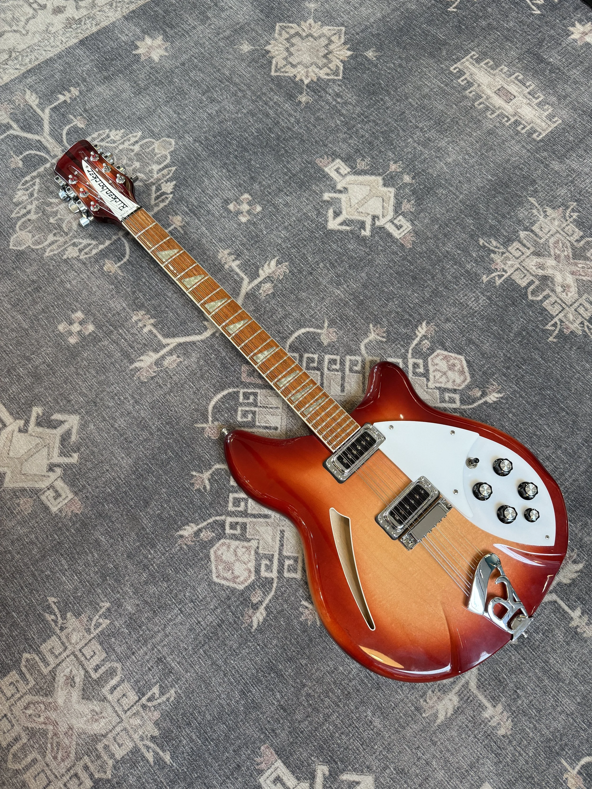 1993 Rickenbacker 360/12 Fireglo WB - With Binding - Original Hardshell Case and Case Candy/Owner's Manual - $2500