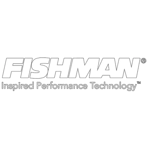 Fishman Transducers logo with 'Inspired Performance Technology" beneath