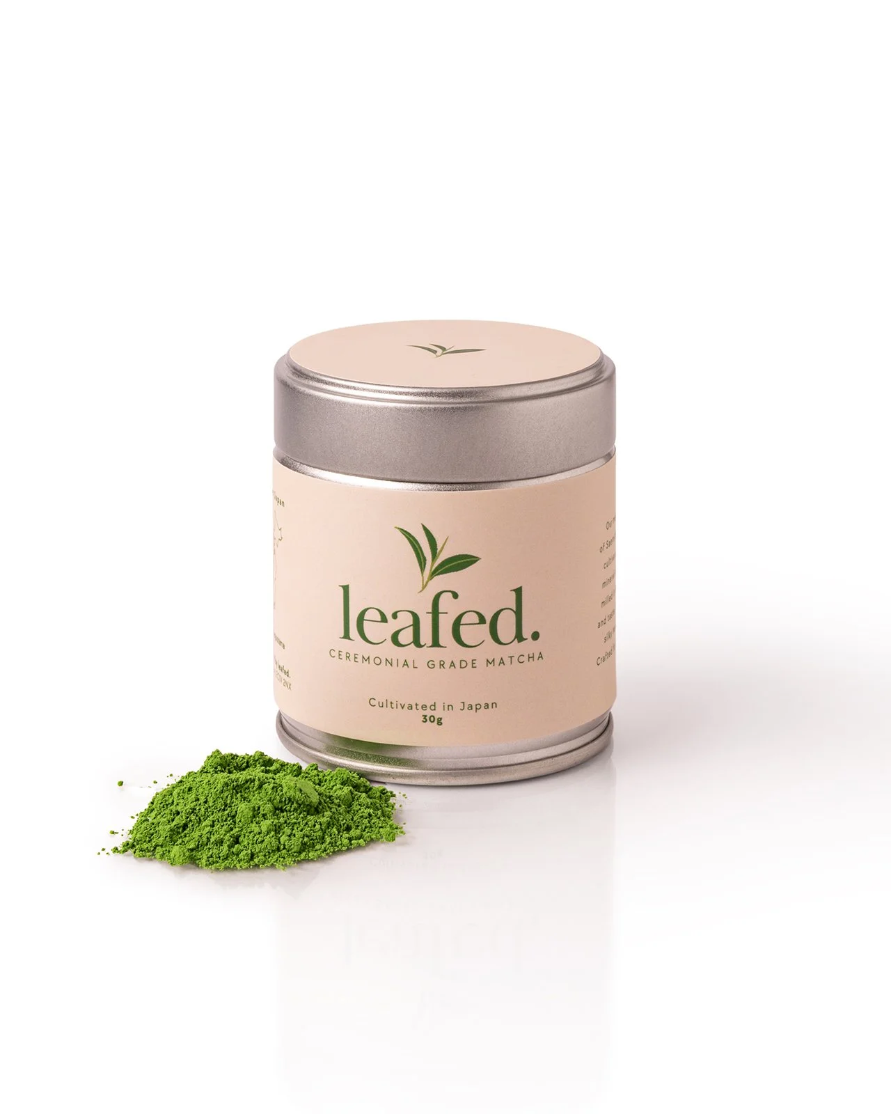 Premium matcha tin