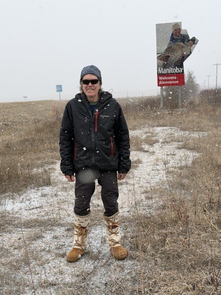 Crossing into Manitoba.