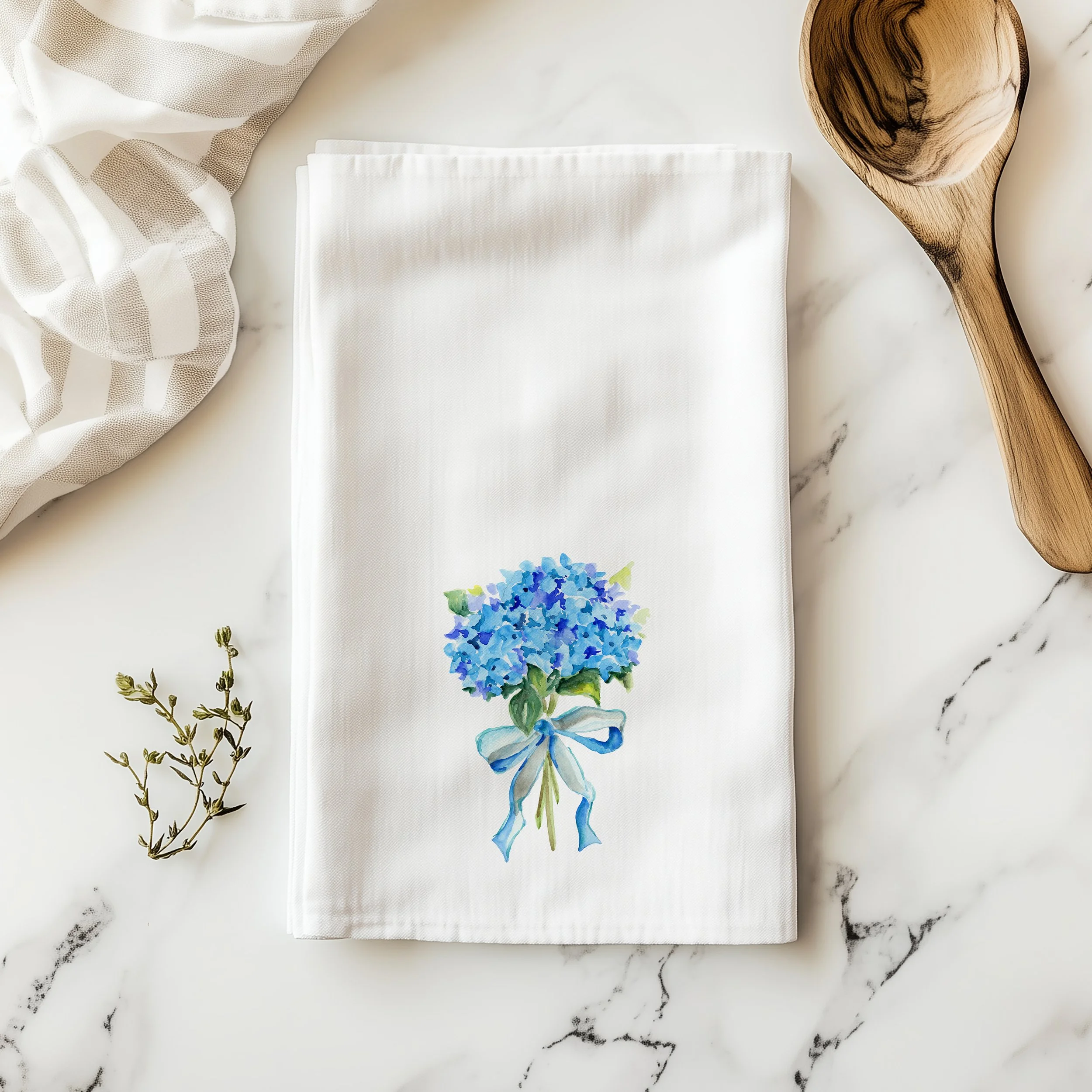 Hydrangea Tea Towel