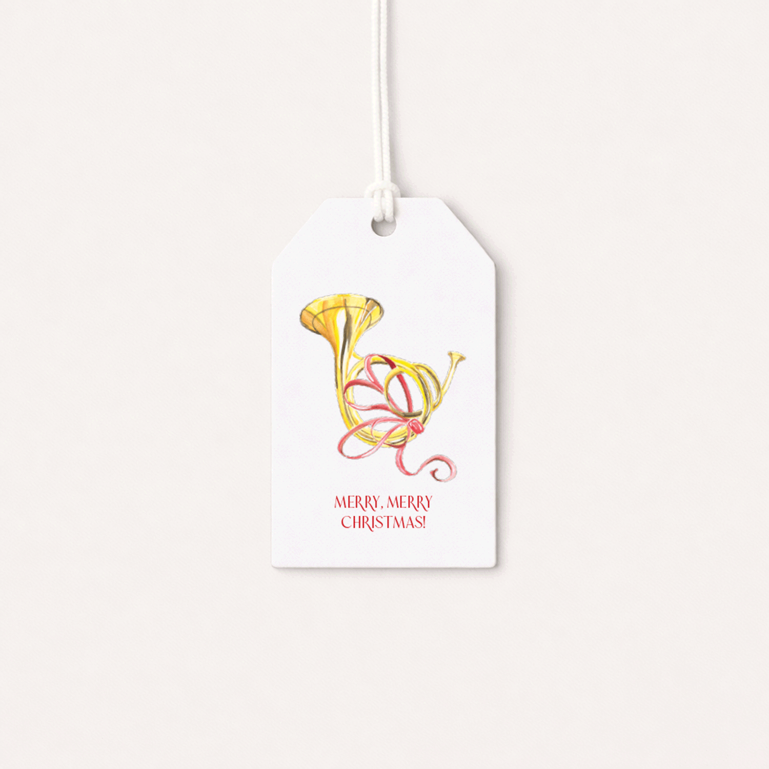 Horn Gift Tag