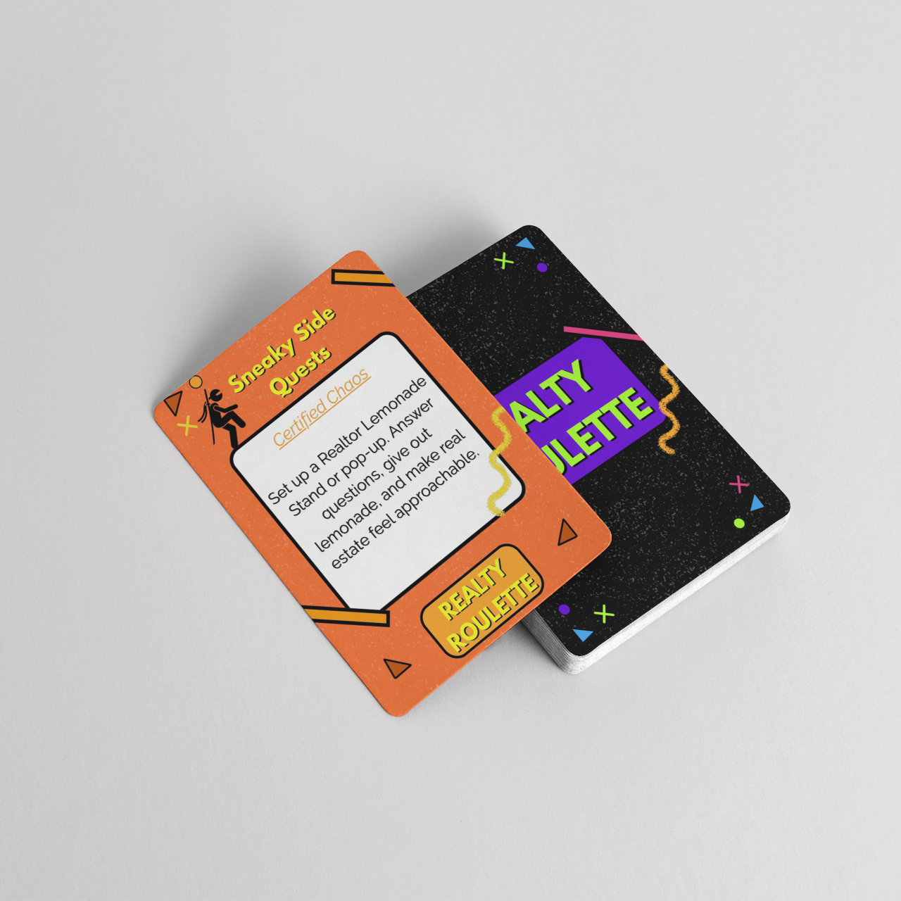 Realty Roulette real estate marketing card game for agents – creative challenges for engagement