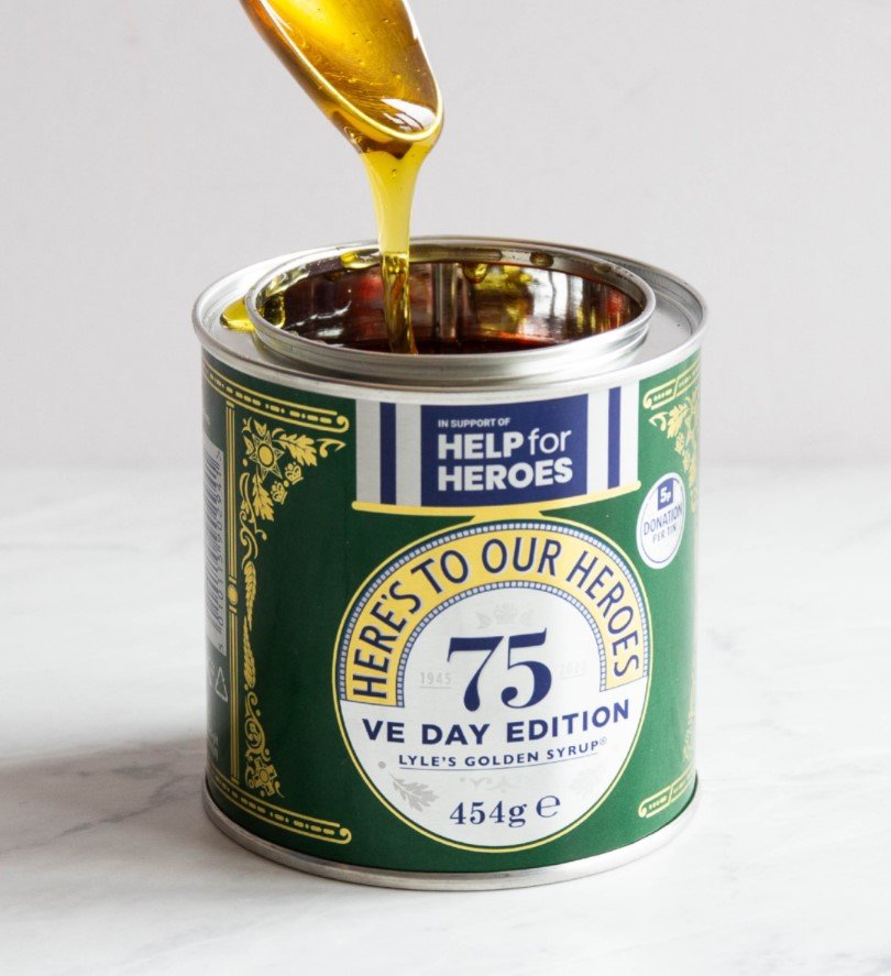 VE Day packaging for Lyle's Golden Syrup