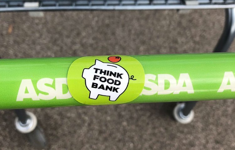 Think Food Bank Stickers
