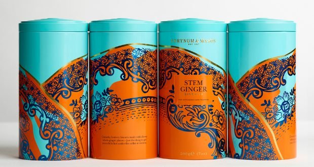 Biscuit packaging for Fortnum & Mason