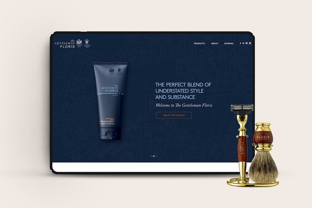 The Gentleman Floris website