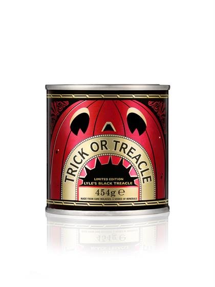 Halloween packaging for Lyle's Golden Syrup