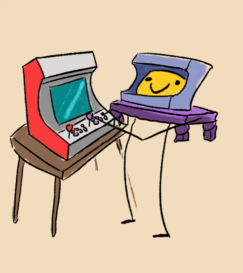 Borne d'arcade bartop bretonne en location