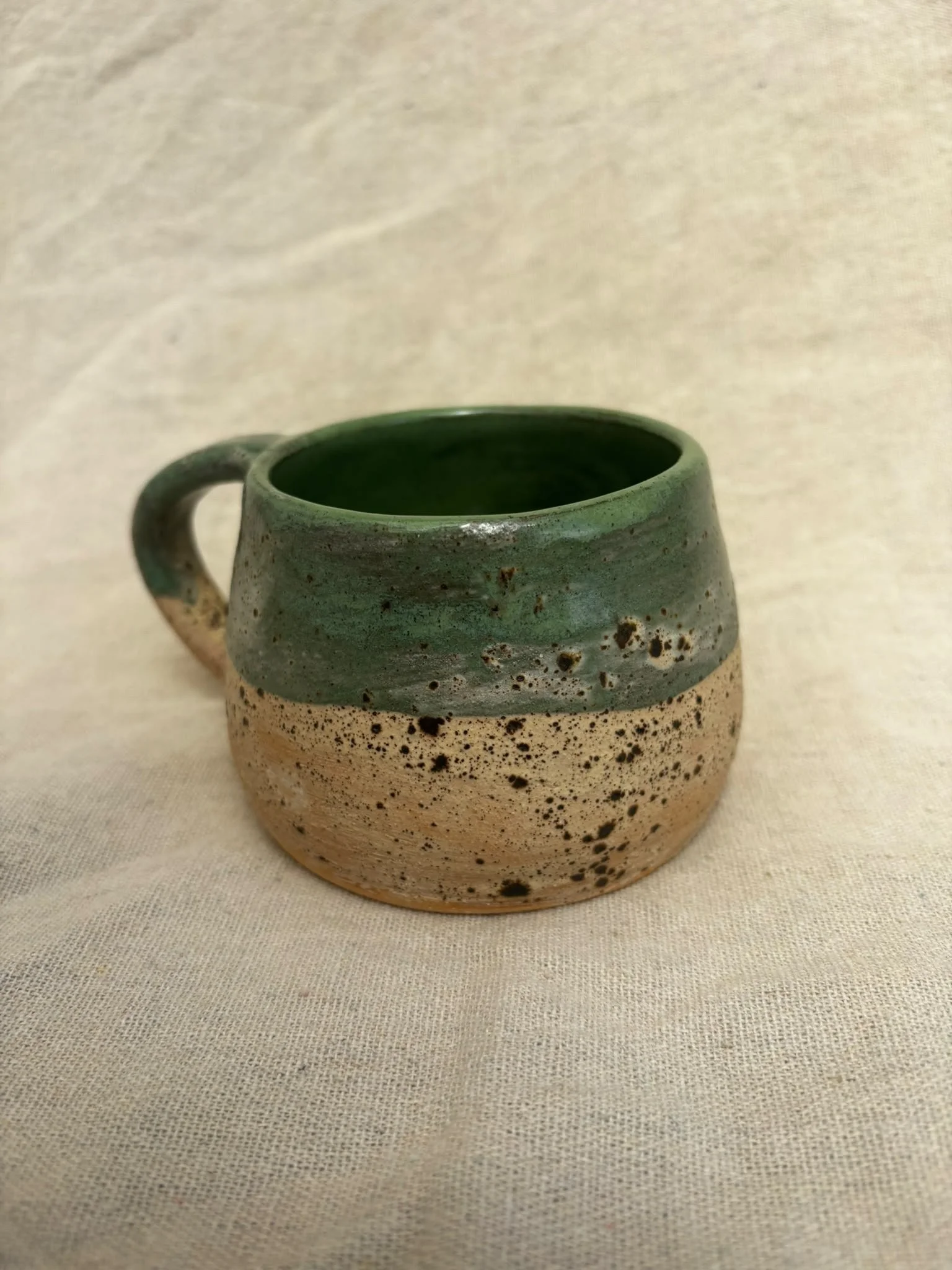 Green forest mug