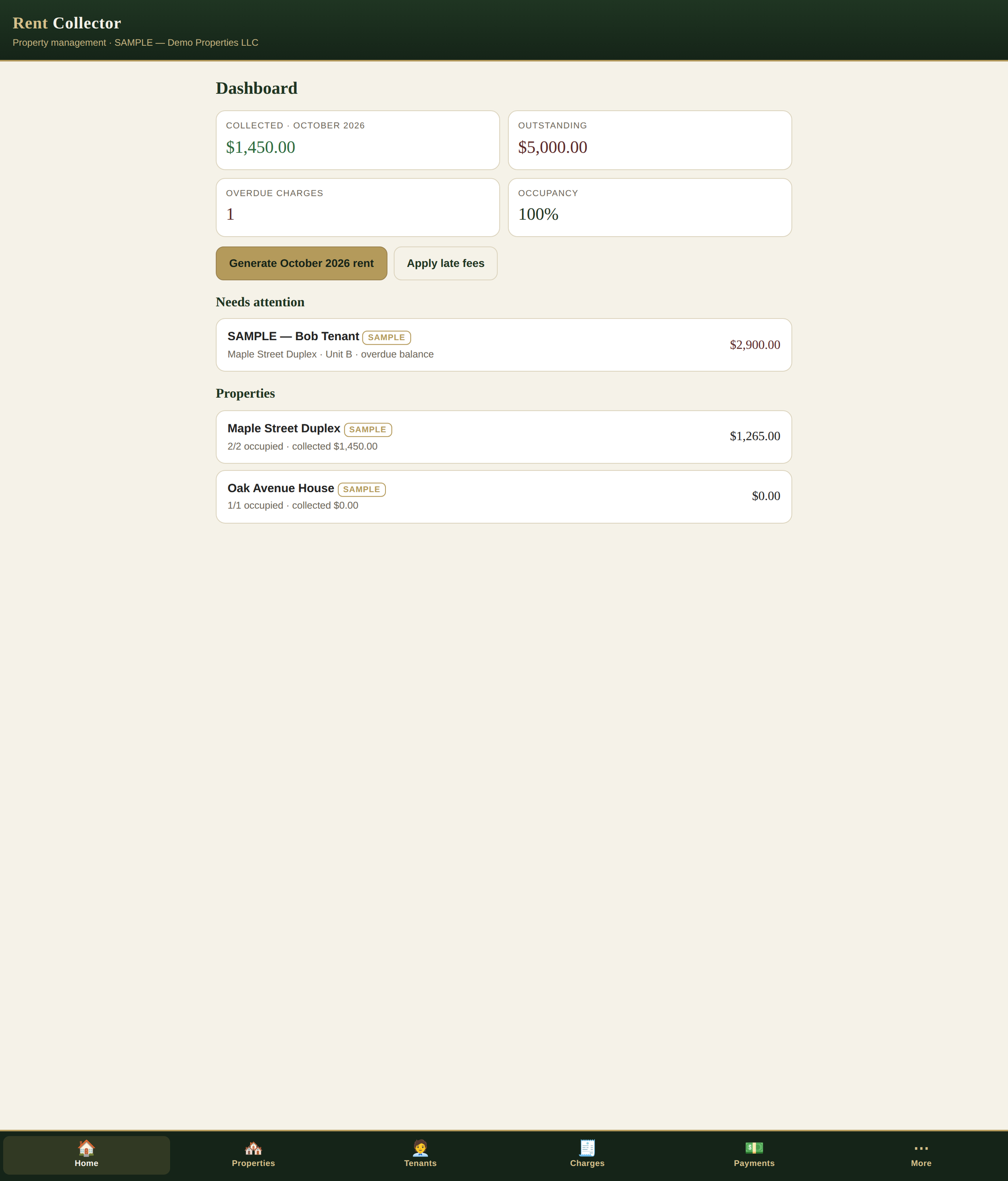 Rent Collector preview