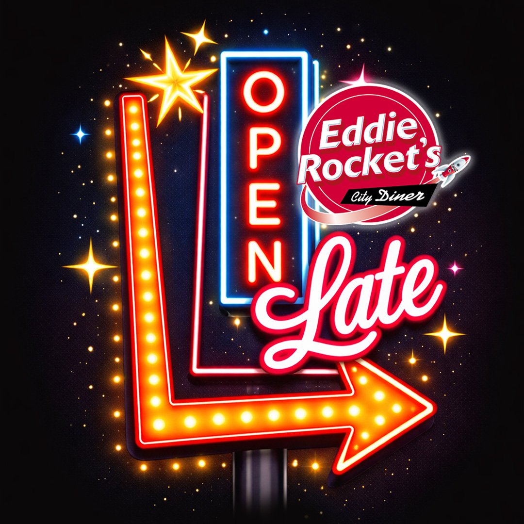 Eddie Rocket’s Kildare is Now OPEN LATE!