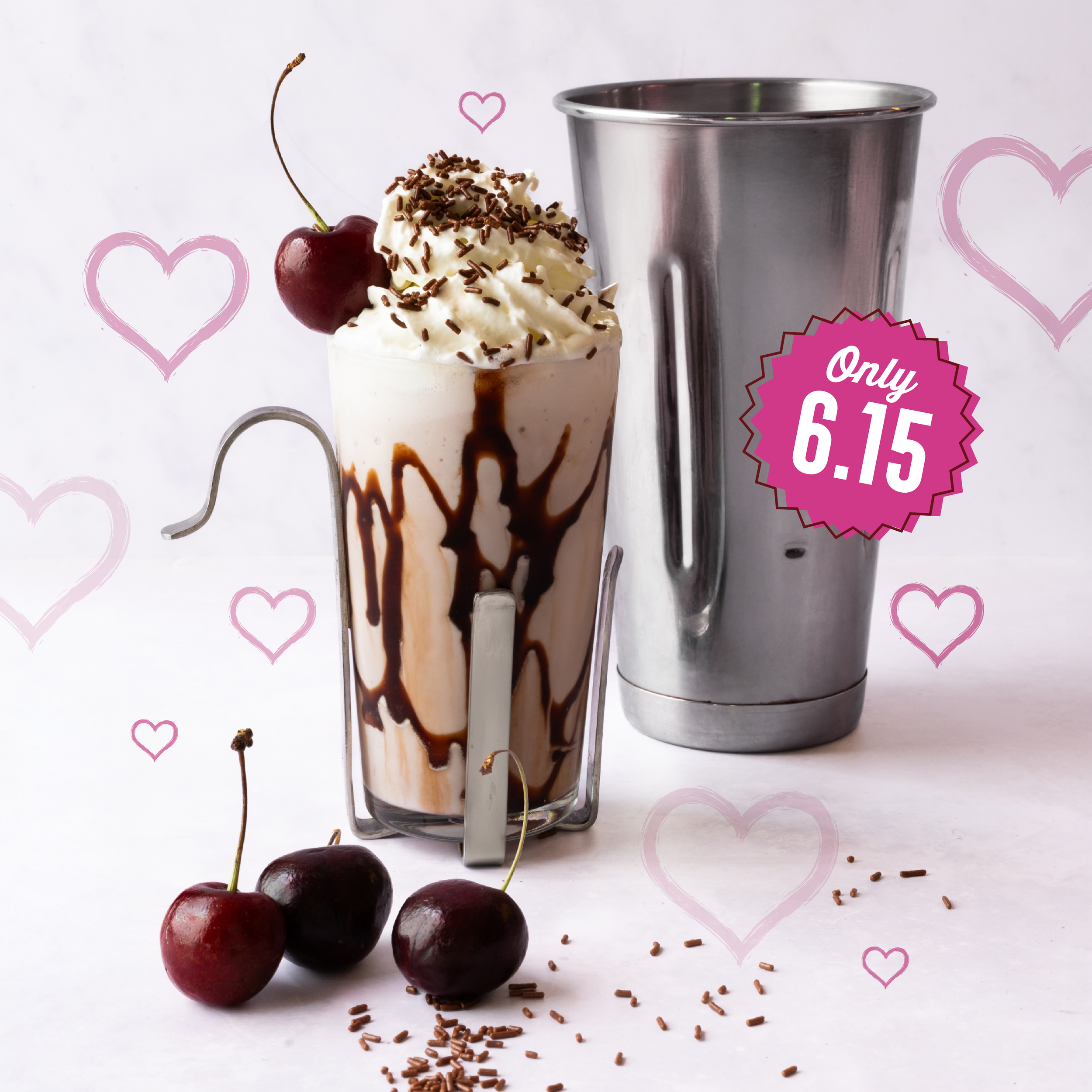 Chocolate Cherry Shake at Eddie Rocket’s