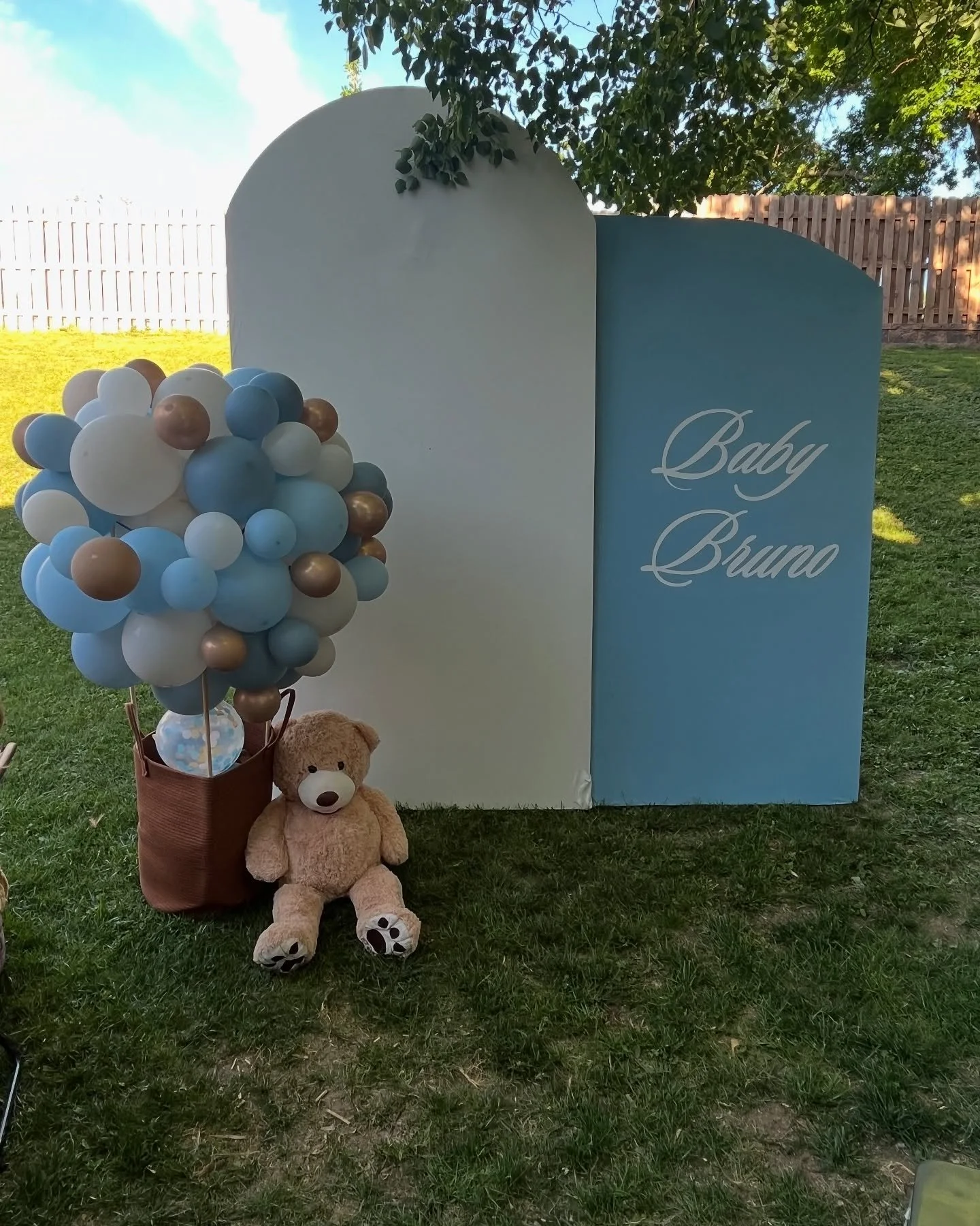 Celebrated baby love at Baby Bruno&rsquo;s sprinkle! 💙✨ All signs are available to rent for your next special occasion&mdash;let us help you bring your vision to life! #EventDecor #SignRentals #BabySprinkleVibes&rdquo;