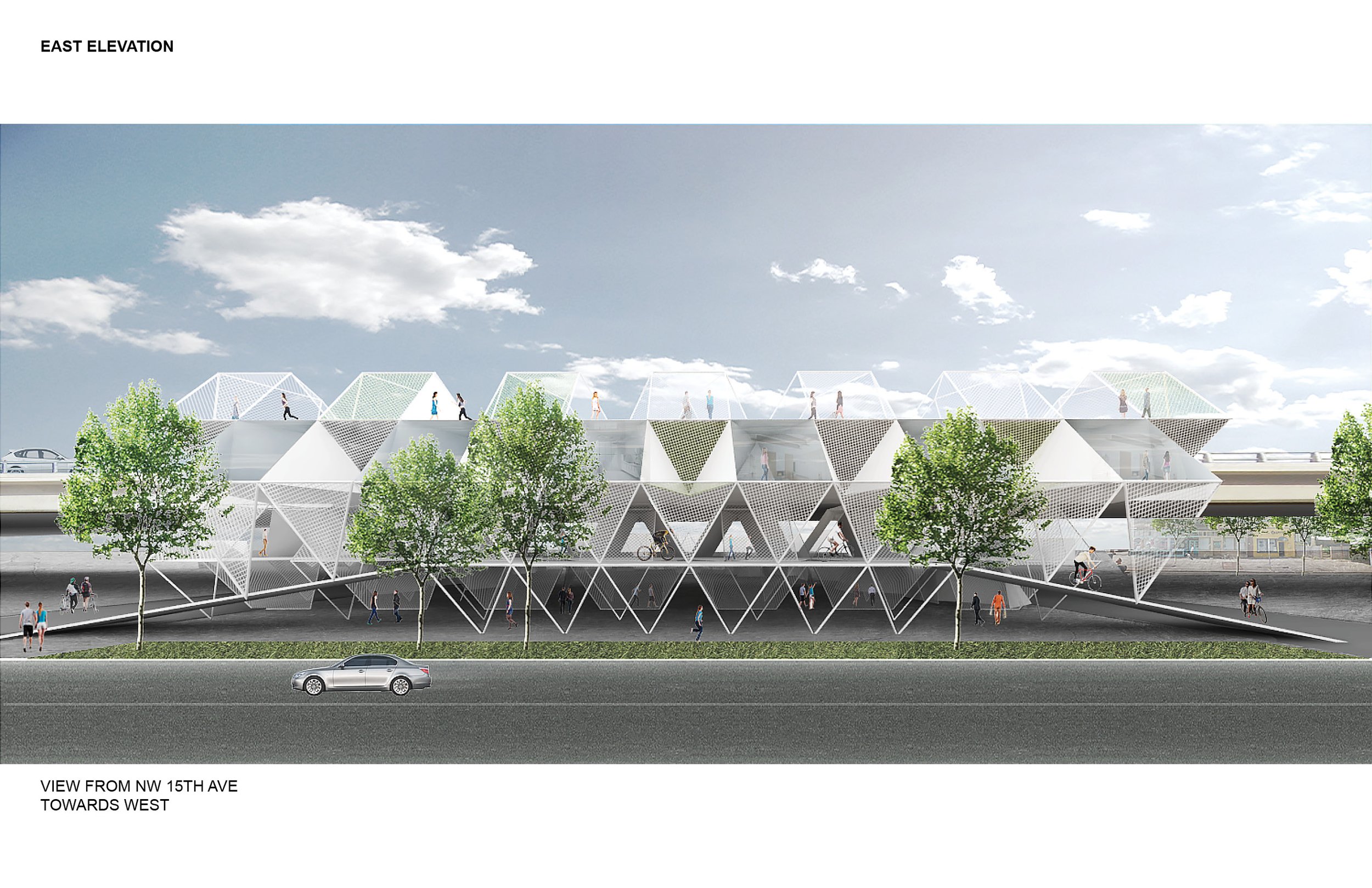 View from NW 15th Ave towards west