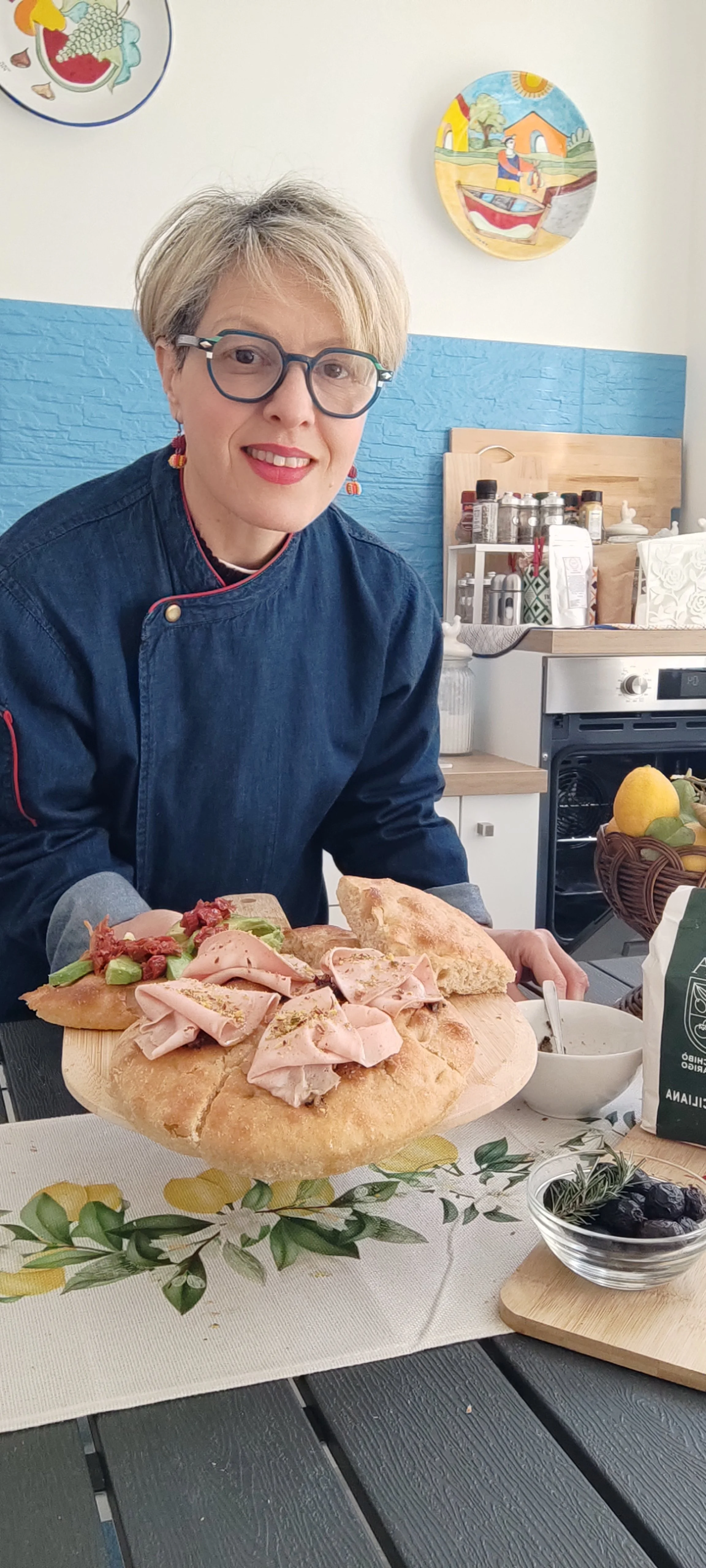 Ileana, owner di Ciàvurusiciliano al termine di un corso sulla pizza moderna