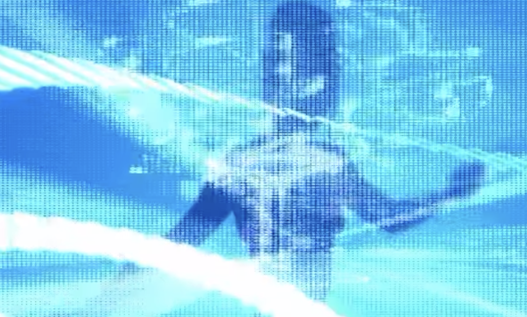 BLUE GIRL BREAKS GLASS/ DJ