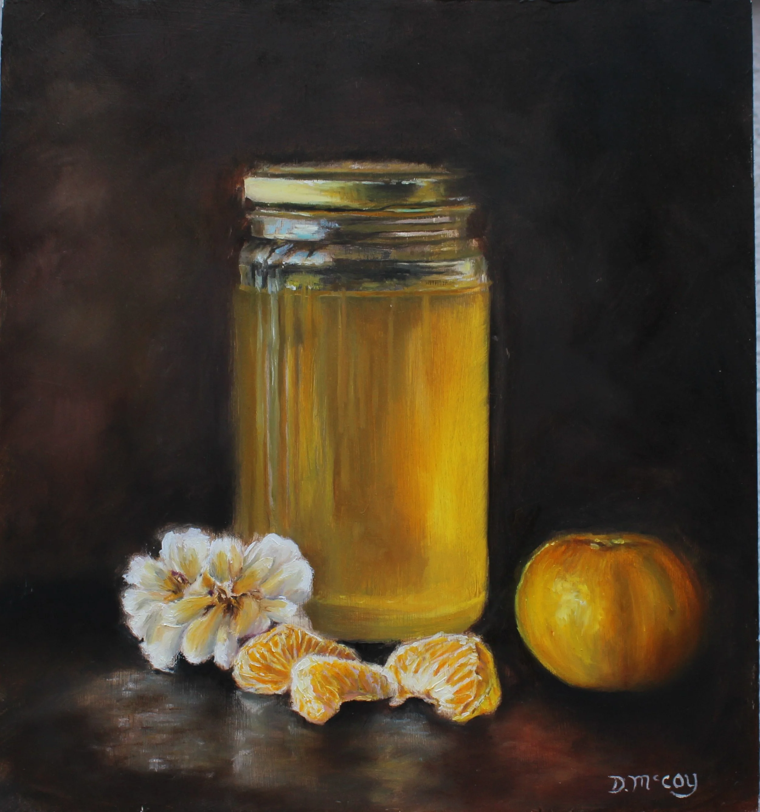 'Honey', oil on marine ply, 13 x 12in