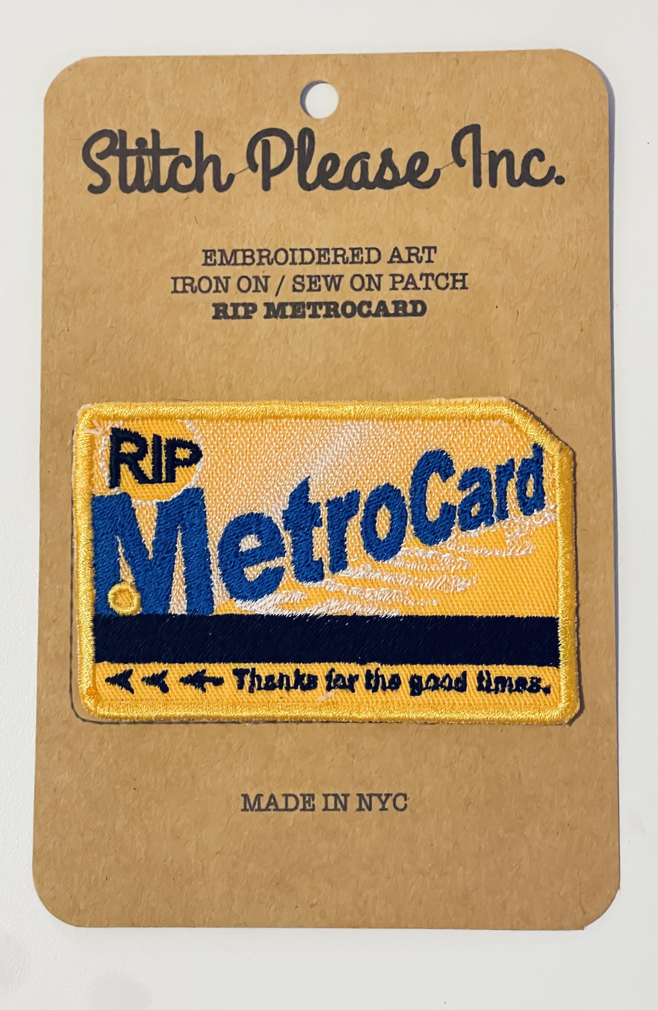 RIP MetroCard Patch