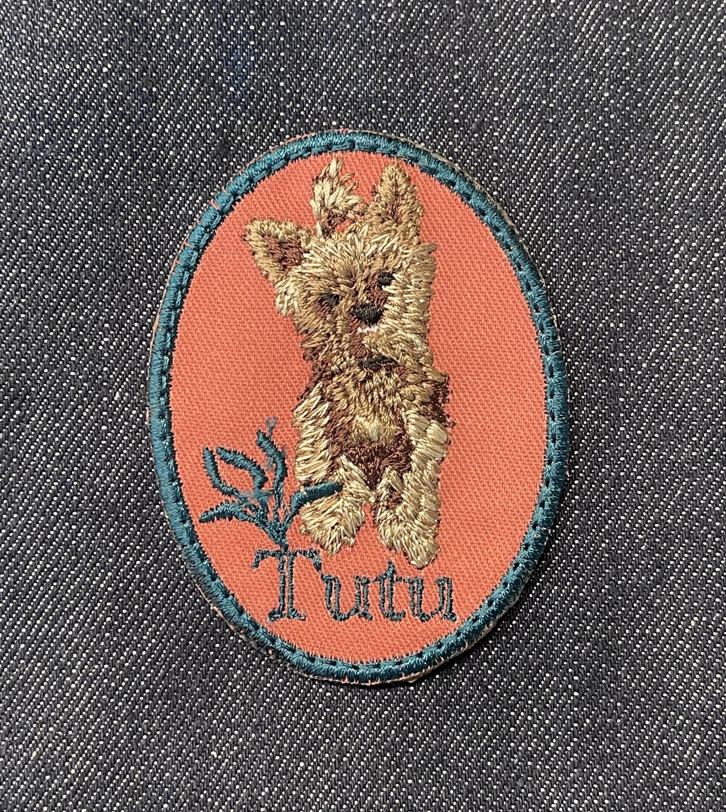 Custom Embroidered Pet Portrait Patches