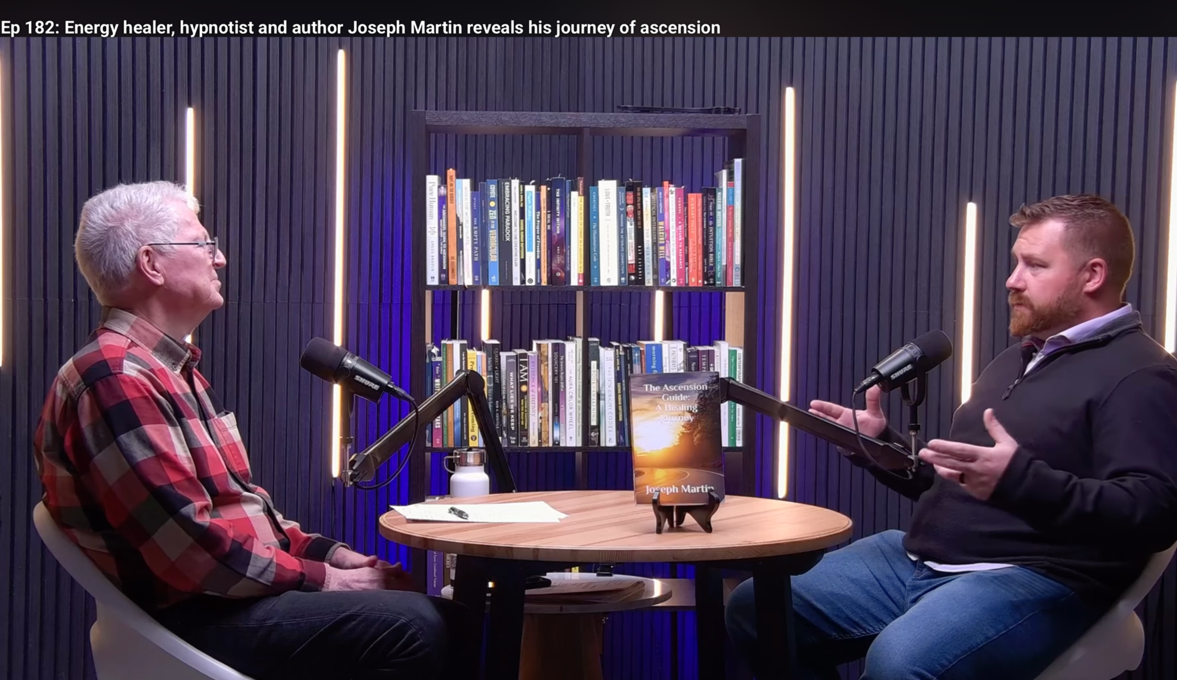 Joseph Martin of Ascension Healings and Dr. Bob Dove engaging in a conversation about Joseph's journey of ascension on the Your Spiritual Journey Podcast featuring The Ascension Guide: A Healing Journey' by Joseph Martin.
