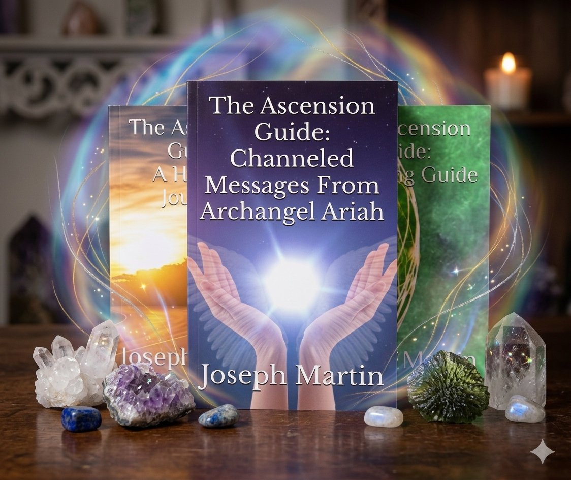 The Ascension Guide Book series, channeled messages from archangel ariah, a healing journey, a healing guide