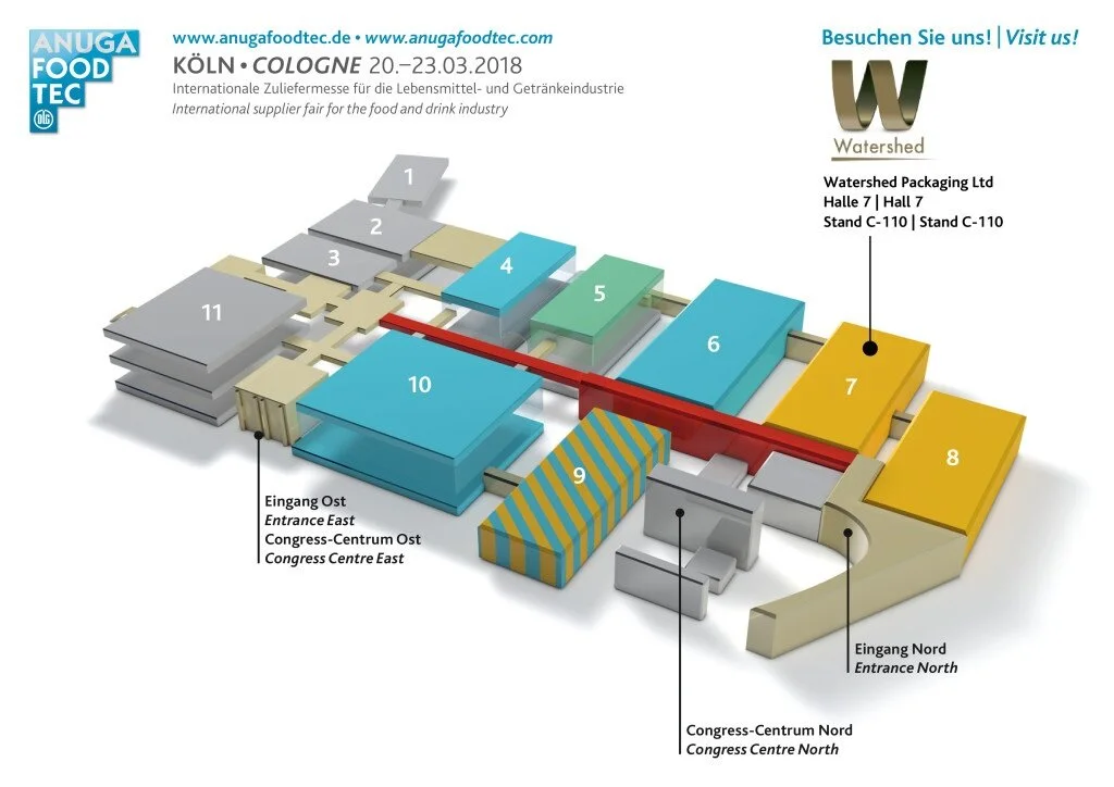 Watershed Packaging are exhibiting at ANUGA FoodTec 2018!