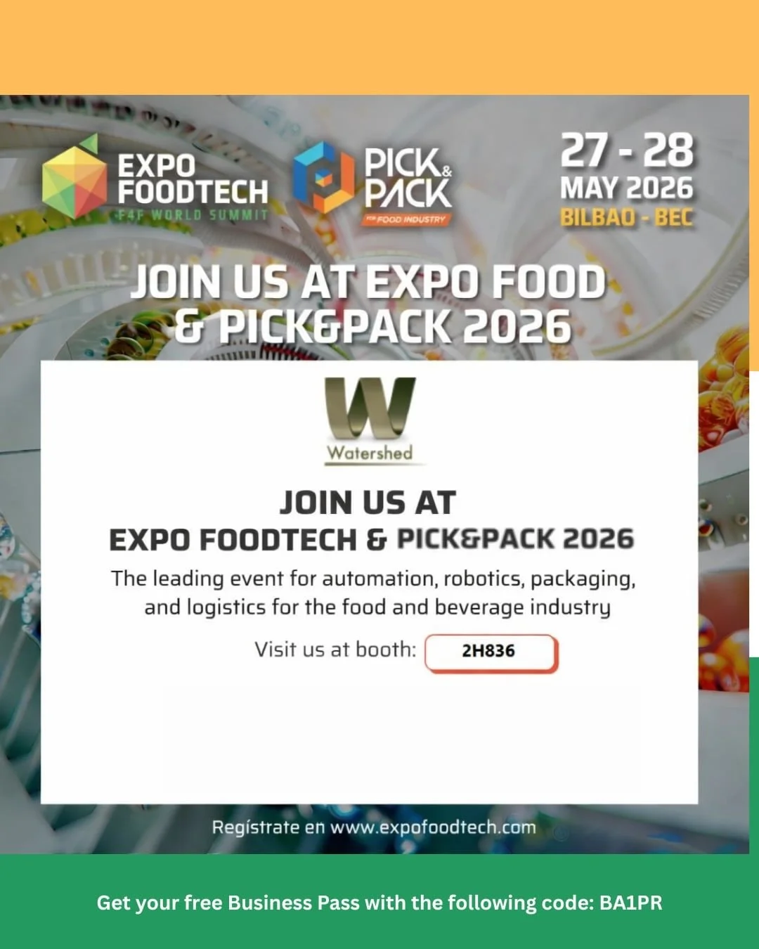 🌍 We&rsquo;re heading to PICK&amp;PACK 2026 on 27-28 May in Bilbao.

👋 Come and say &iexcl;Hola! - Stand 2H836

🏷️ Get your free Business Pass with the following code: BA1PR

@pickpack_expo 

#pickpack2026 #packaging #spain #exhibition #teamwaters