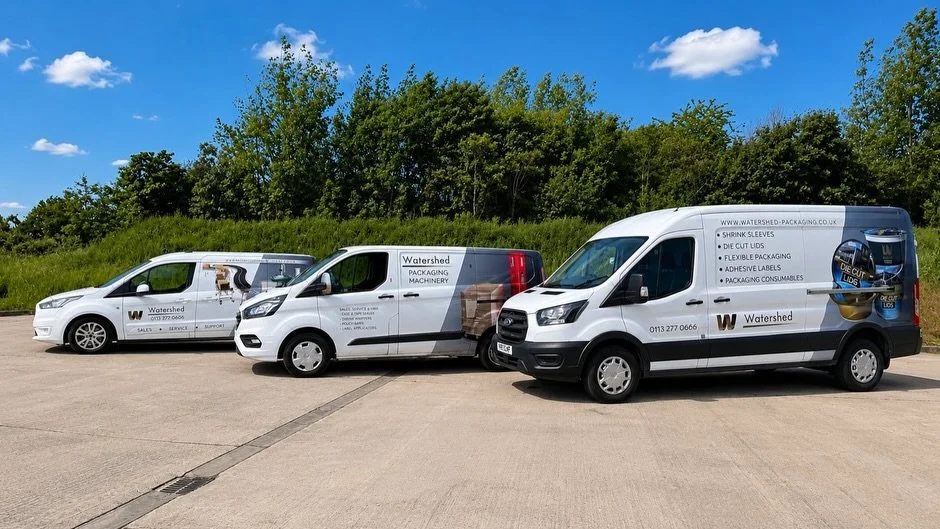 💥 Wow check out the glow-up of the Watershed vehicle fleet! 

🤩 We are so impressed with the brand new graphics on our Watershed vans showcasing some of the products we specialise&nbsp;in. 

🌟 A huge thank you to @designsharrogate for bringing our