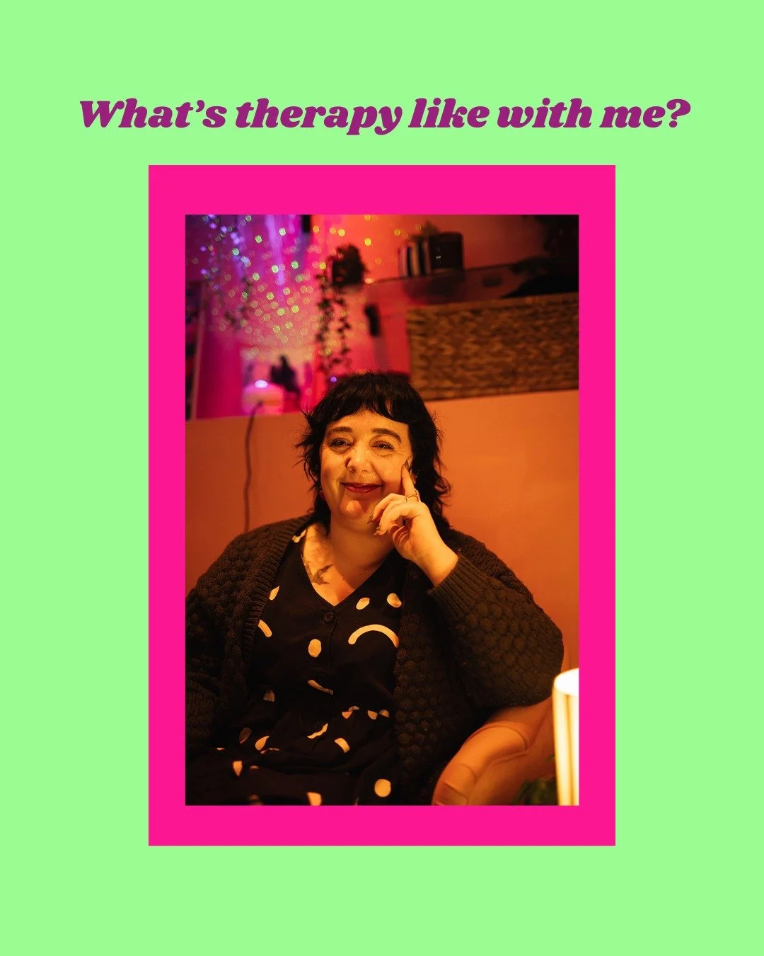 You might have an idea of what counselling will be, based on previous experience, stories from people you know or even depictions in the media. 

When you come for therapy with me, you might notice

1. I am human- I try my best to avoid jargon and bu