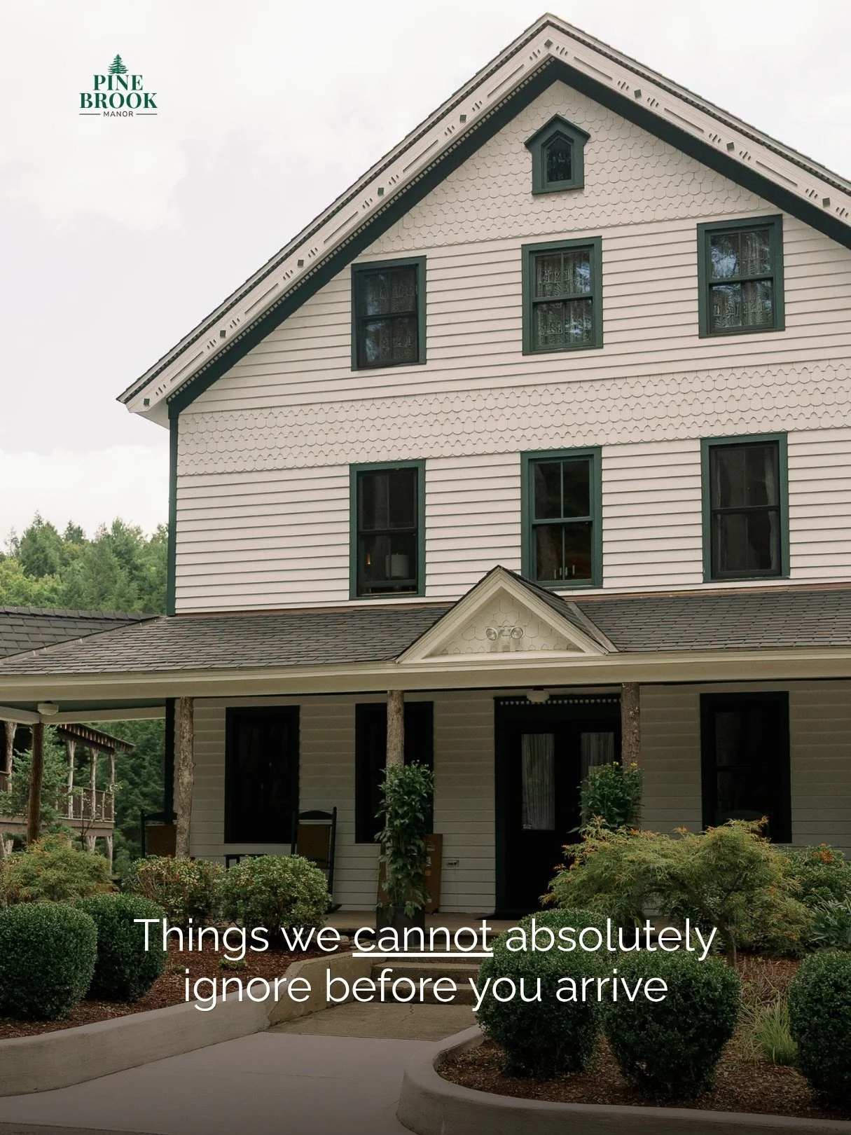 The list we go through before every single arrival. 🌿
Some people call it detail-oriented. We call it caring a lot.

Because when you pull up to Pine Brook Manor, we want it to feel exactly right. Warm, easy, and like someone who loves this place go