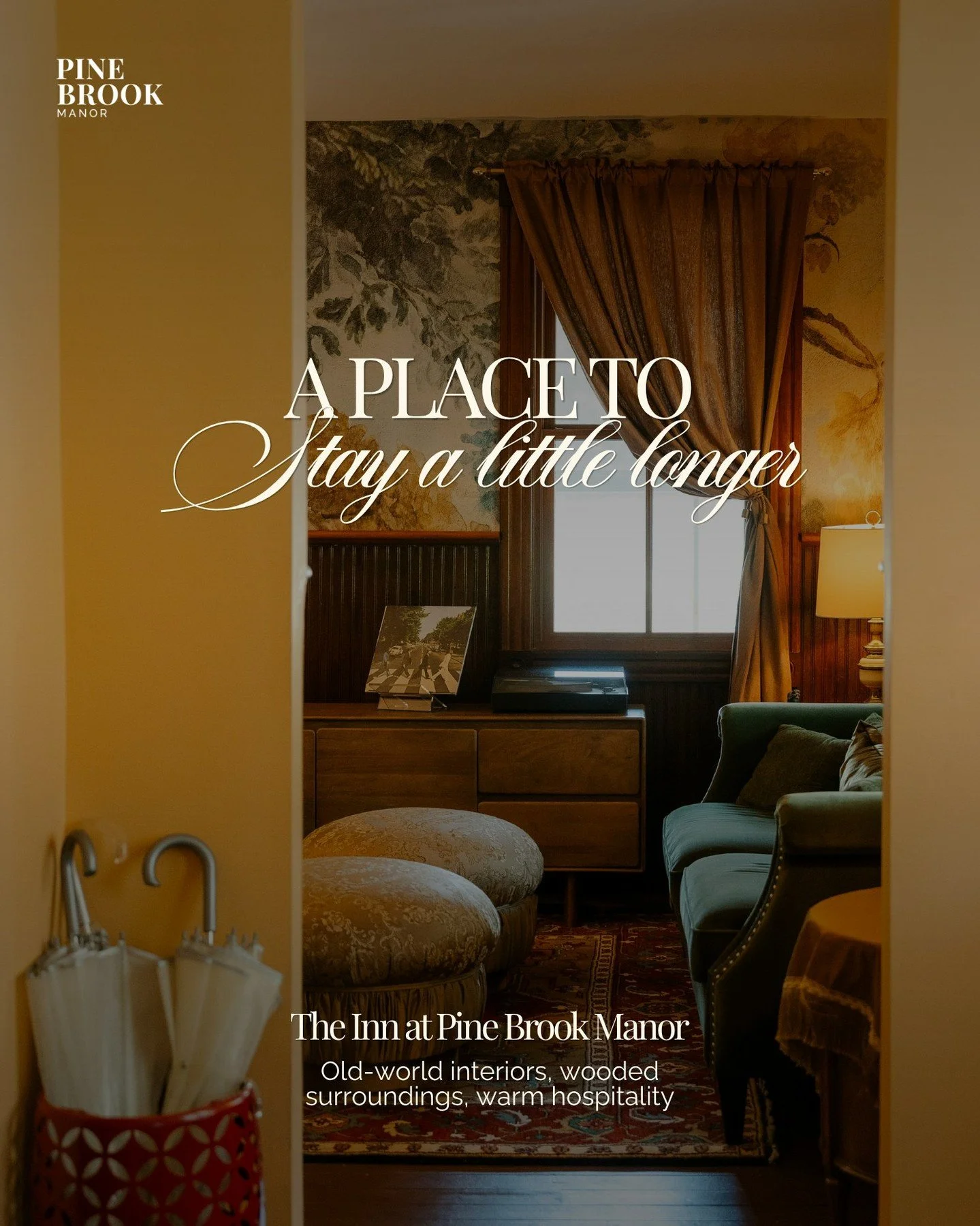 Rest is within reach at The Inn at Pine Brook Manor.

Plan your stay at the link in bio.