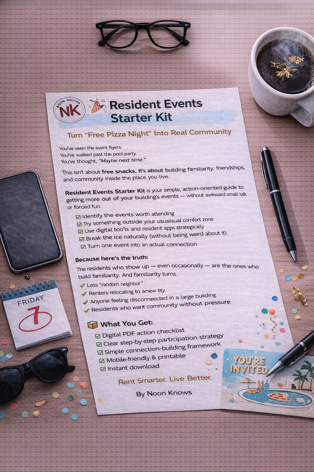 🎉 Resident Events Starter Kit