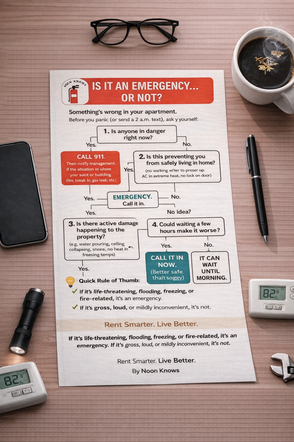 🧯 Is It an Emergency… or Not? Decision Tree