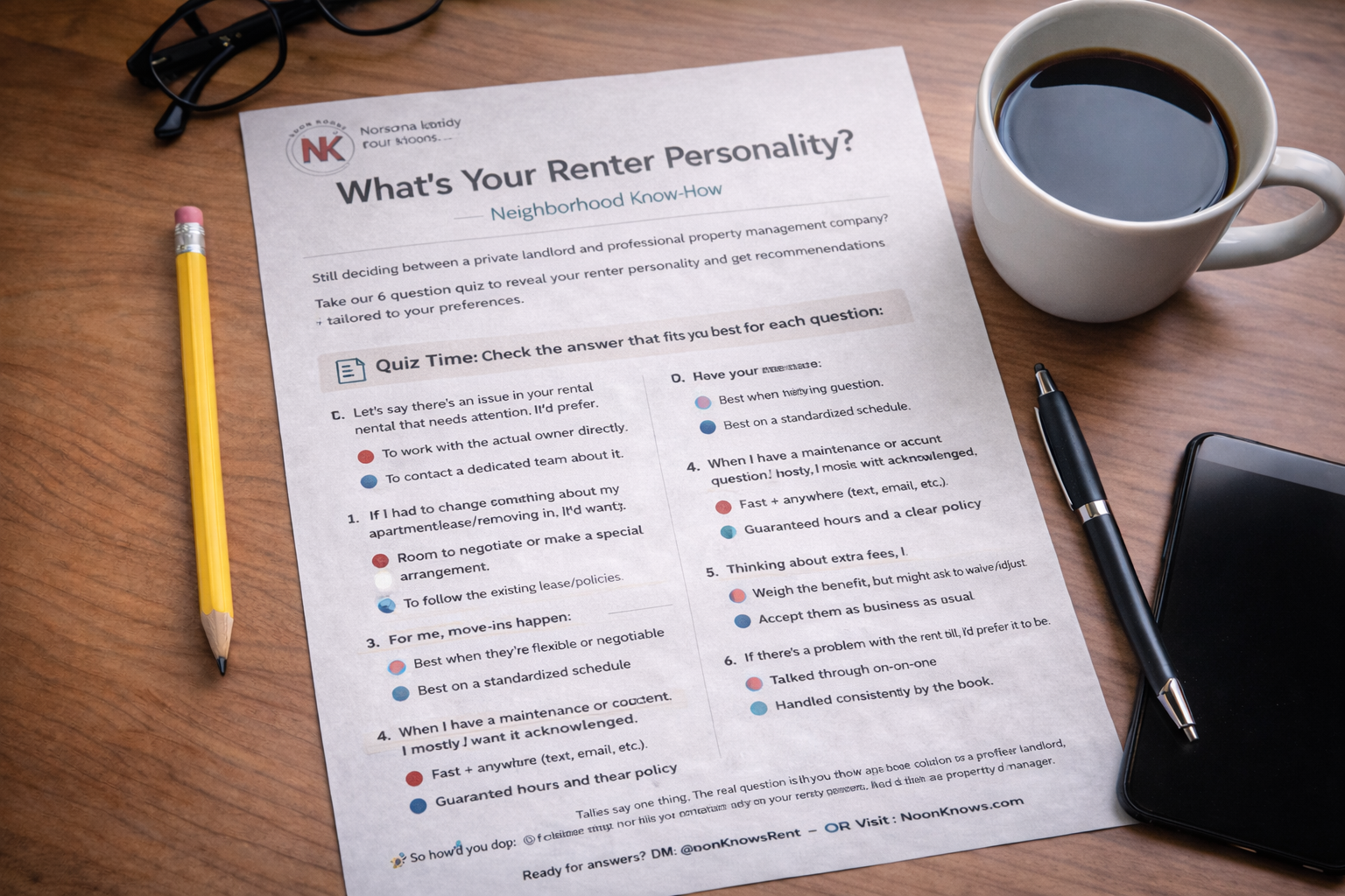 Private Landlord vs. Professional Property Management Quiz