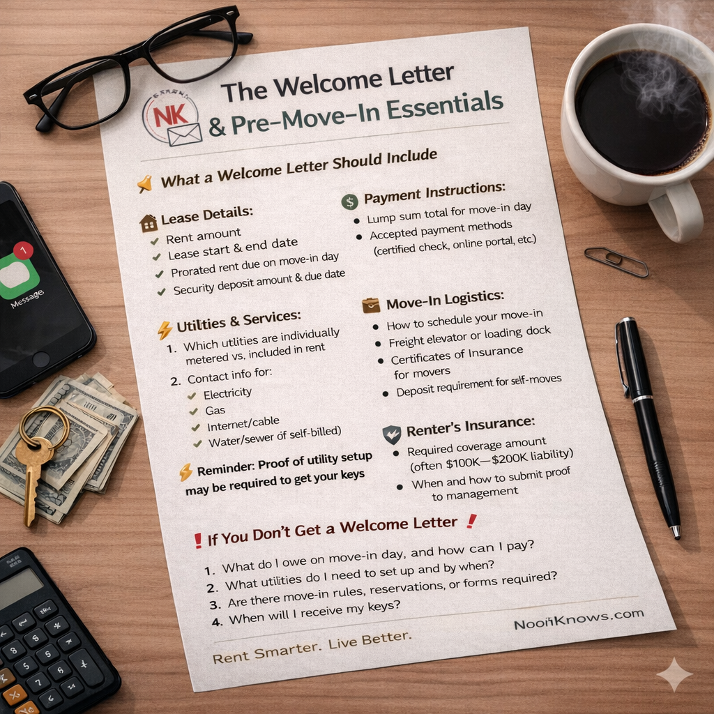 The Welcome Letter & Pre-Move-In Essentials