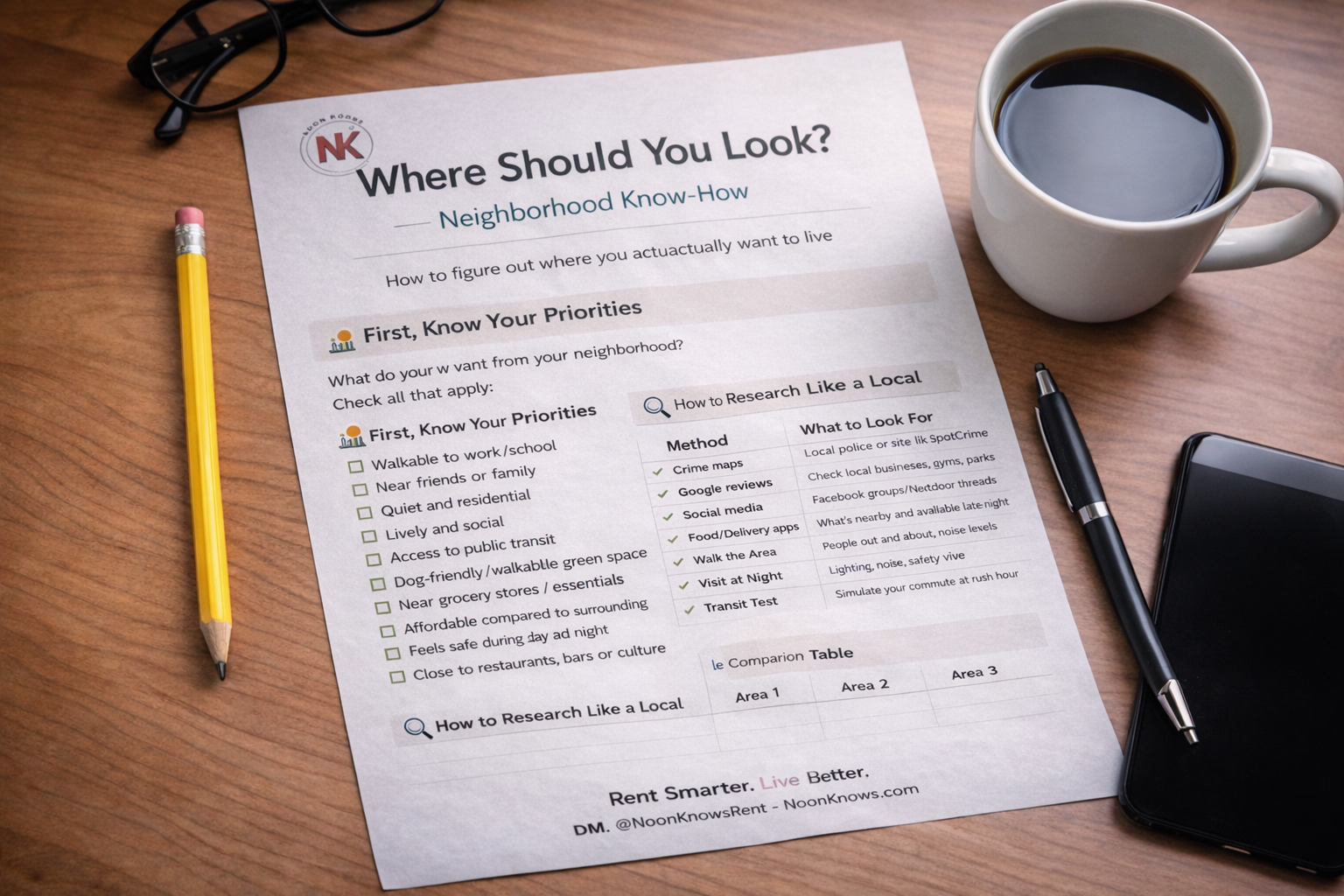 Where Should You Look? Neighborhood Know-How