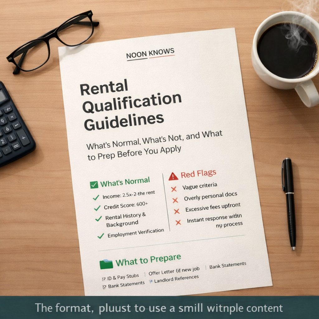 Applying Smart: Rental Qualification Guidelines