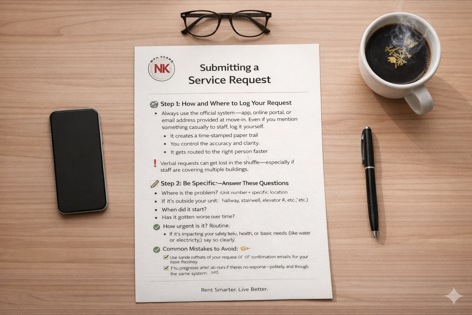 Submitting a Service Request