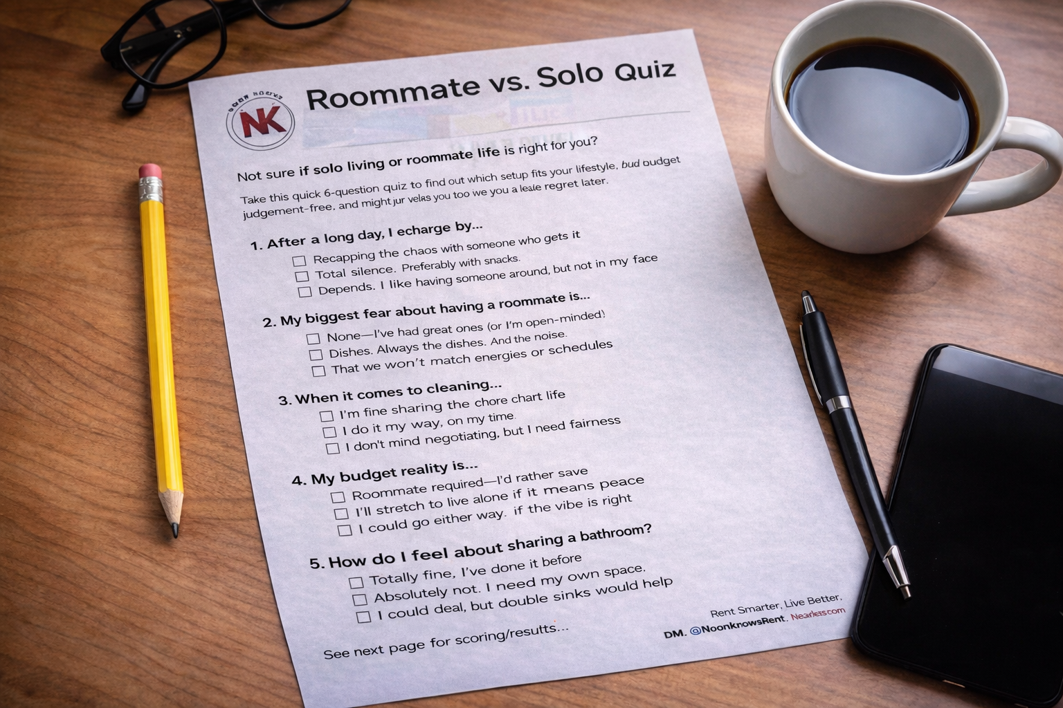 Roommate vs. Solo Quiz