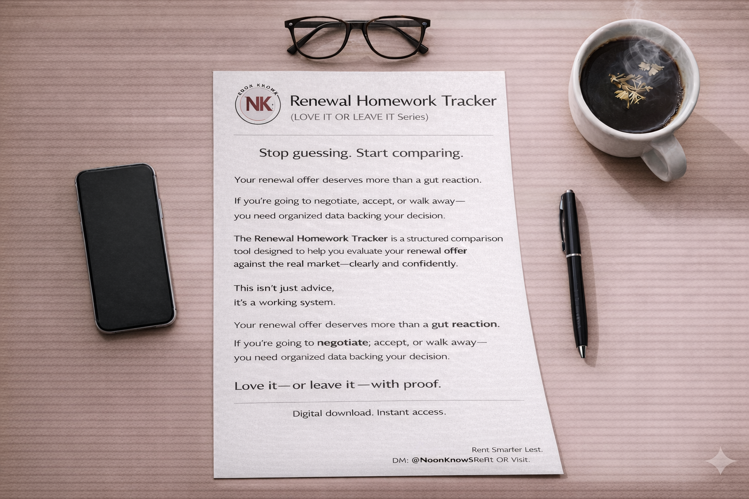 Renewal Homework Tracker
