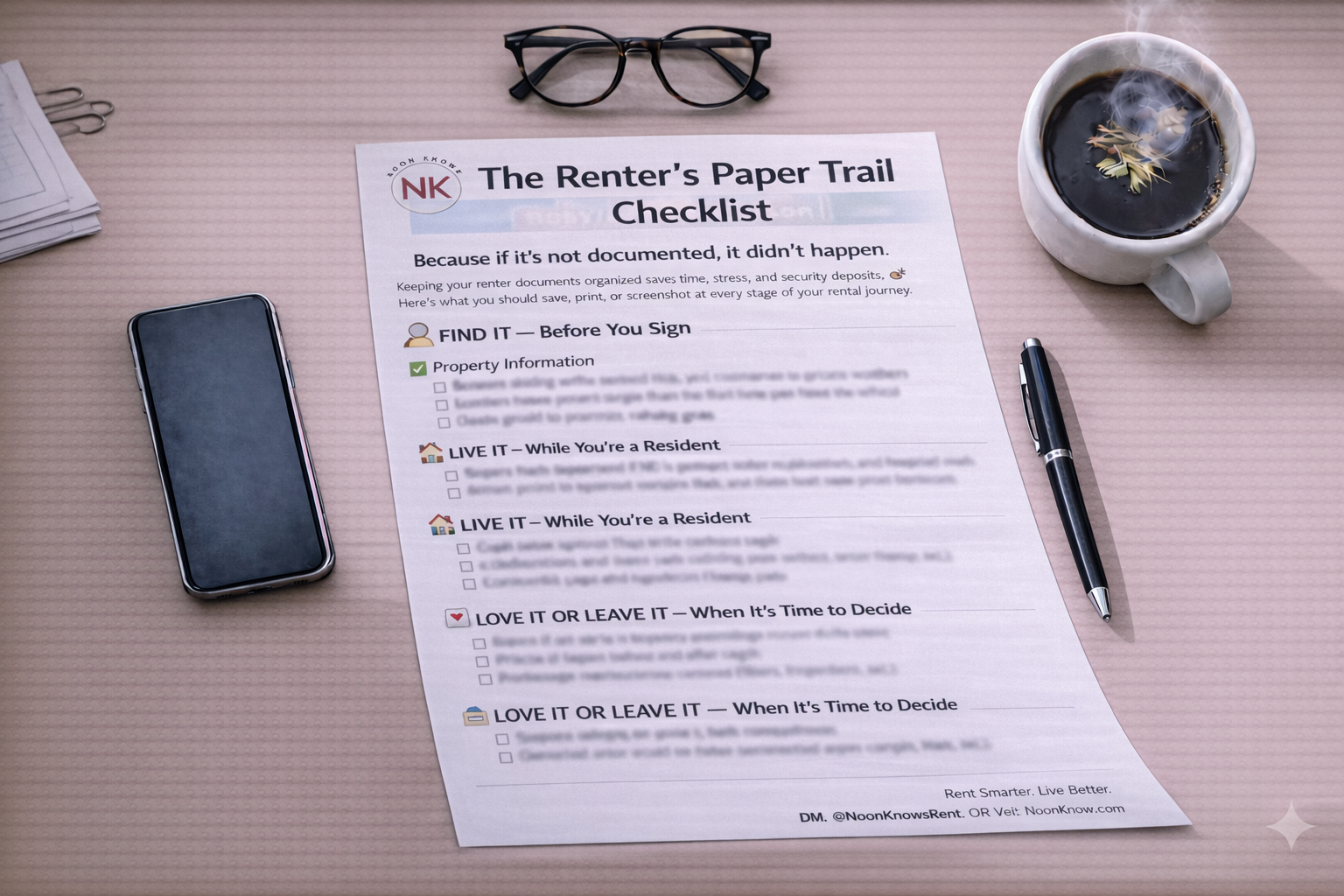 The Renter’s Paper Trail Checklist