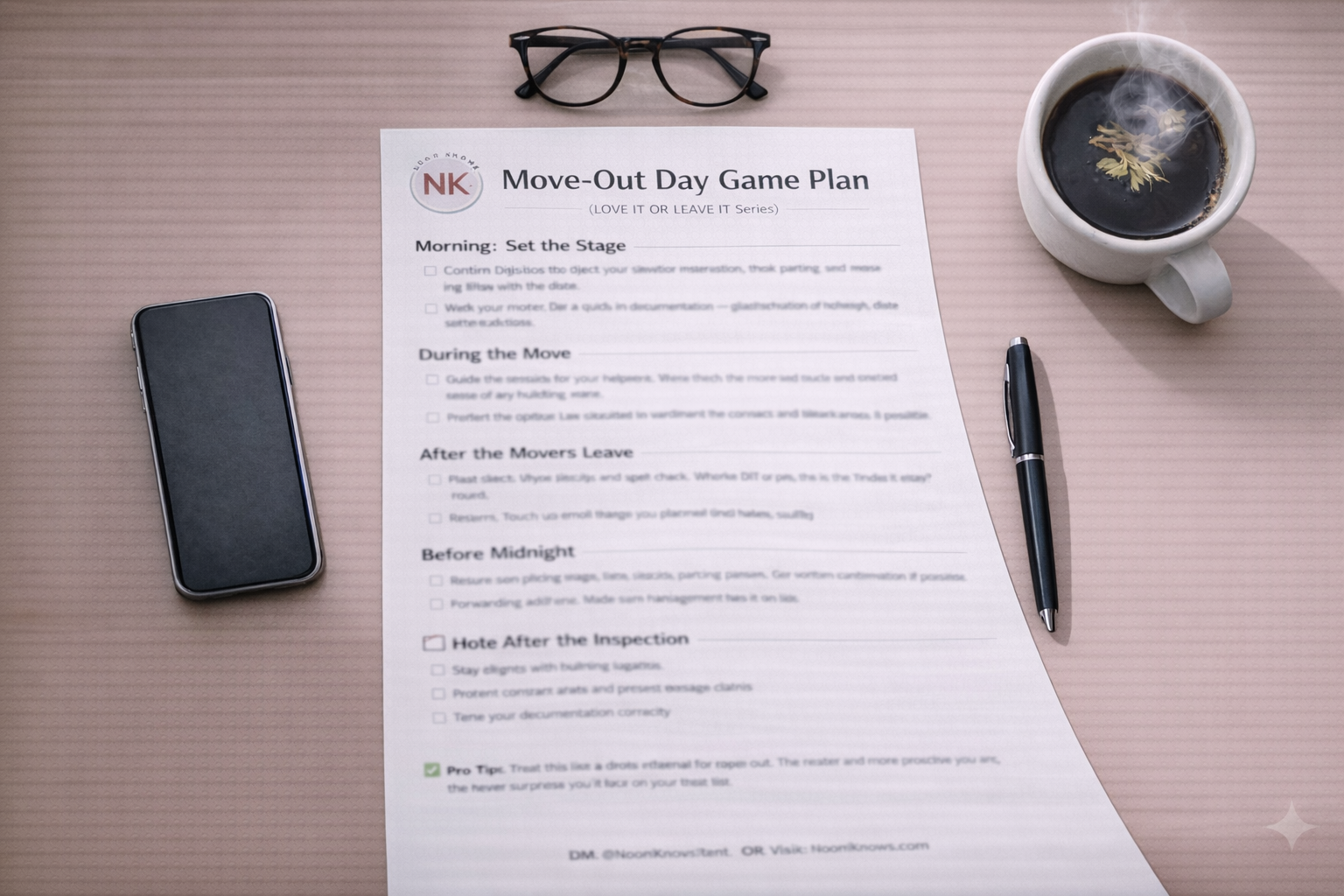 Move-Out Day Game Plan