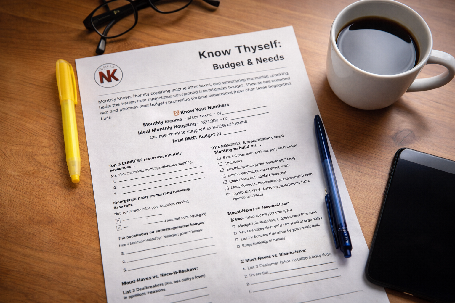 Know Thyself: Needs & Budget