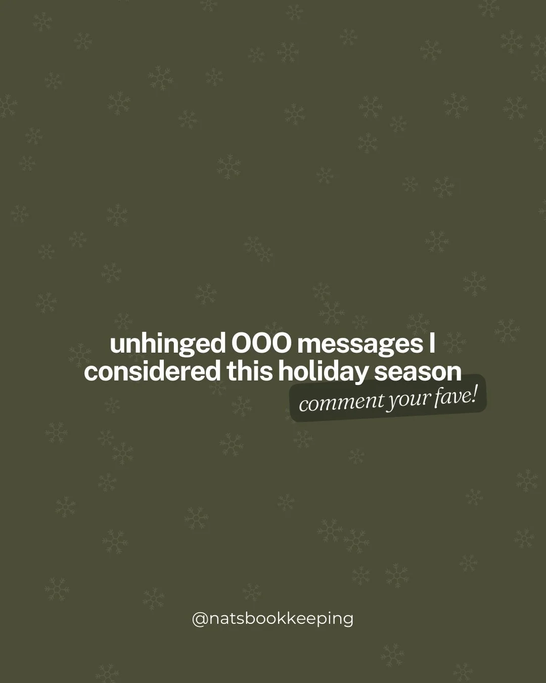 Swipe to see my Christmas Out of Office messages that didn&rsquo;t make the final cut! 🎅