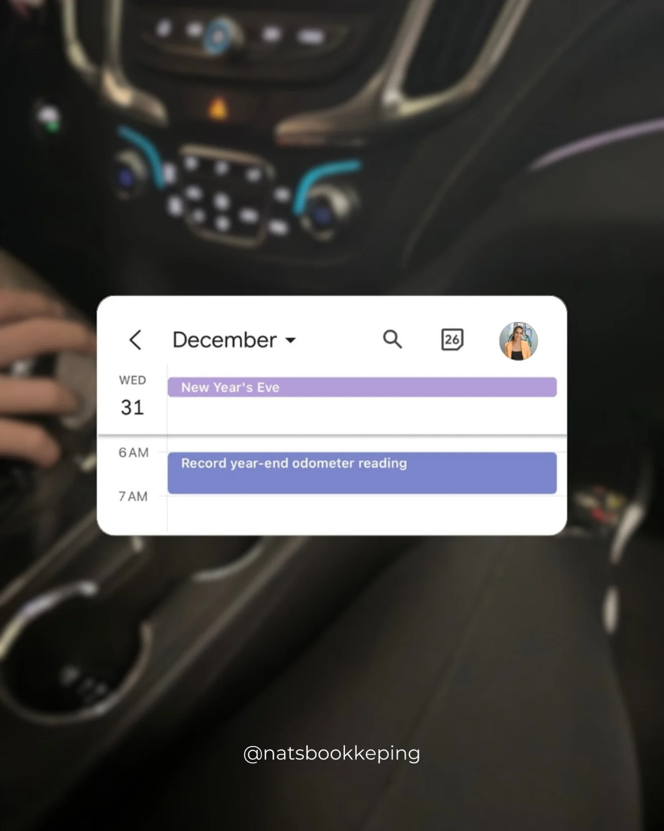 Before you head out to your New Year&rsquo;s Eve party this week, I need you to do one thing...

Record. Your. Odometer. 🚗

If you&rsquo;re self-employed and drive for business, you *need* an accurate mileage log.

Jot down your odometer reading on 
