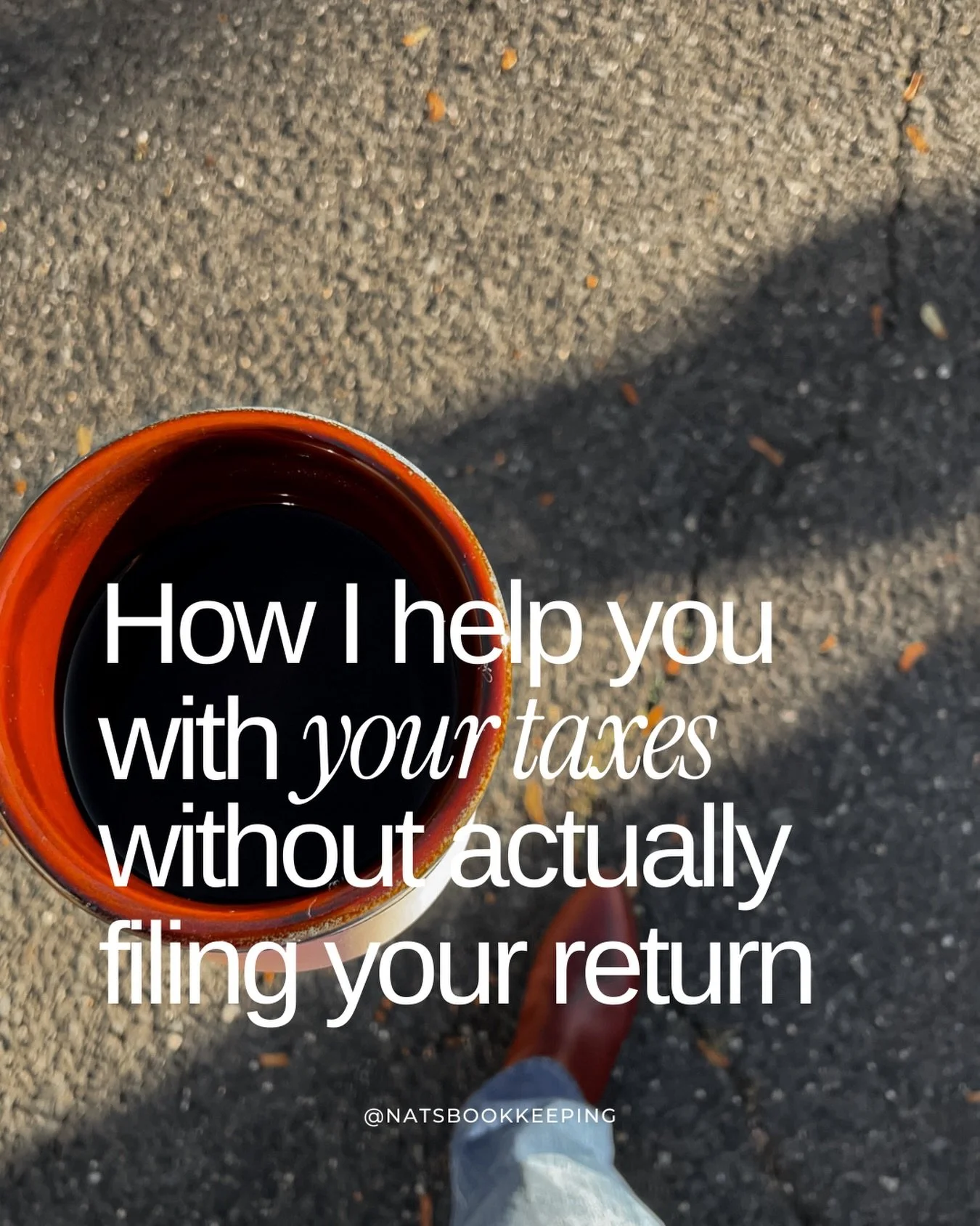 So, spoiler alert, I don&rsquo;t do taxes...

I actually get this question more than you&rsquo;d think, so here&rsquo;s how I *do* help with your taxes (without actually filing your return):

When it comes to filing your tax return, it all starts wit