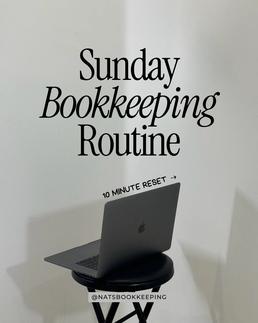 Hey small businesses!👋

If you do your own bookkeeping, add this 10-minute Sunday bookkeeping reset to your routine!

Getting intentional with these weekly tasks will make your monthly bookkeeping SOOO much more manageable. ✨