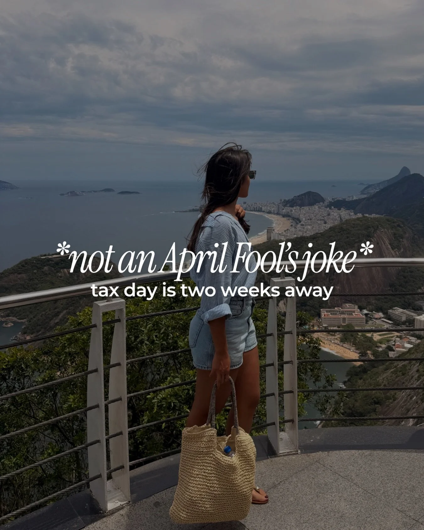 I wish this one was a joke.

Tax Day is two weeks away, which means now is the time to make sure everything is organized, categorized, and ready to go.

Future you will be very thankful.