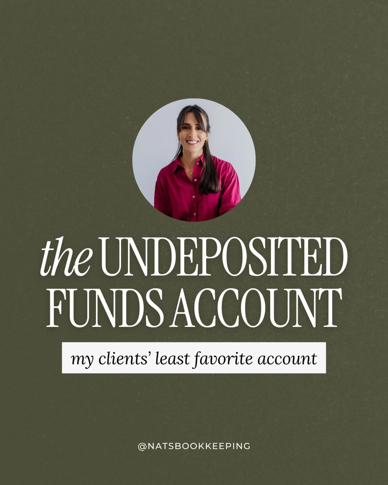 If you&rsquo;ve never heard of this account (and aren&rsquo;t throwing anything in it), consider yourself good to keep scrolling!!

But, if you even think you might need to use this account, here&rsquo;s what you need to know:

Undeposited Funds is a